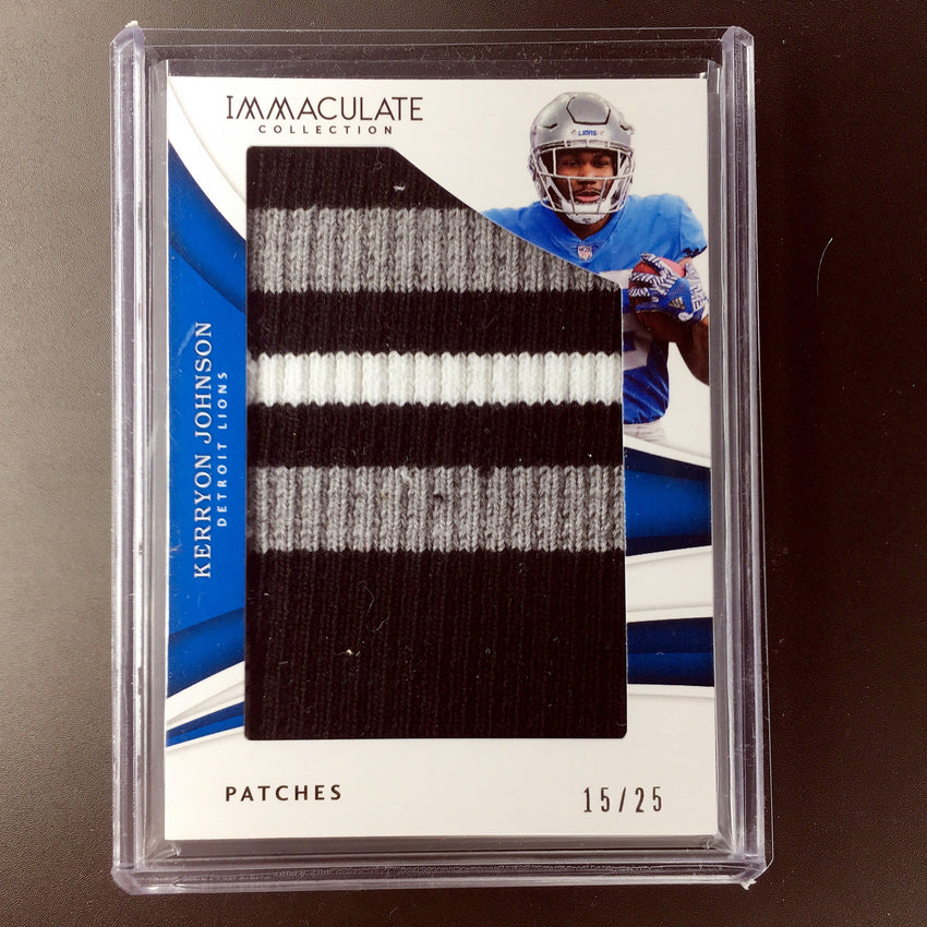 2018 Immaculate KERRYON JOHNSON Jumbo Patch 15/25-Cherry Collectables