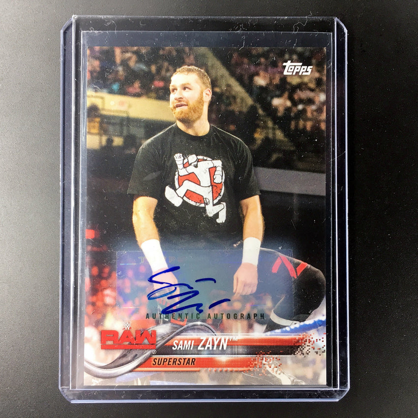 2018 Topps WWE SAMI ZAYN Auto 26/99-Cherry Collectables