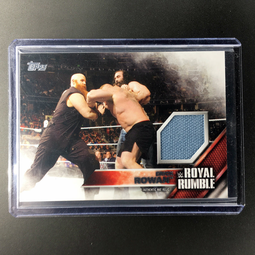 2016 Topps WWE ERICK ROWAN Mat Relic 321/399-Cherry Collectables