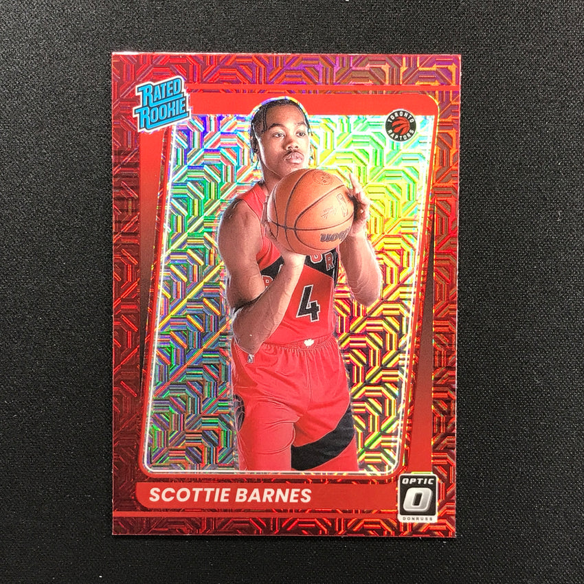 2021-22 Donruss Optic SCOTTIE BARNES Rated Rookie Choice Base Red #186