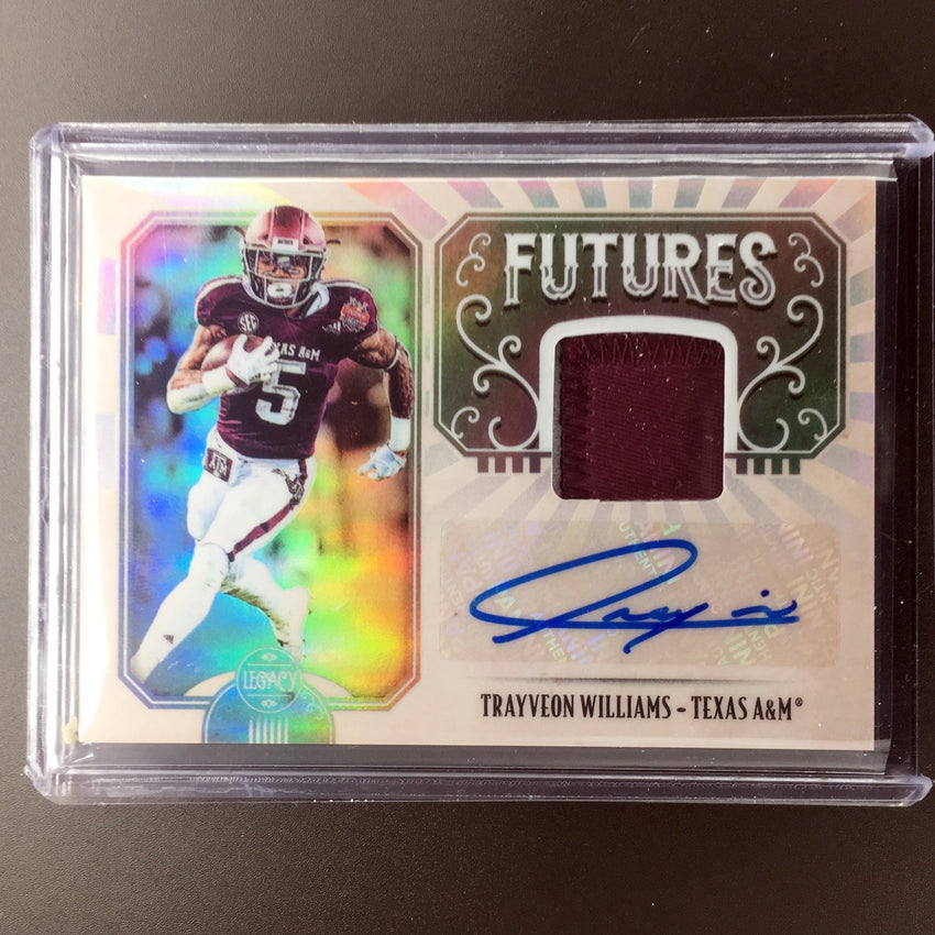2019 Legacy TRAYVEON WILLIAMS Futures Patch Auto #FM-TW #2-Cherry Collectables