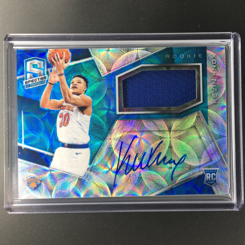 2018-19 Spectra KEVIN KNOX Rookie Jersey Auto Neon Blue 69/99-Cherry Collectables
