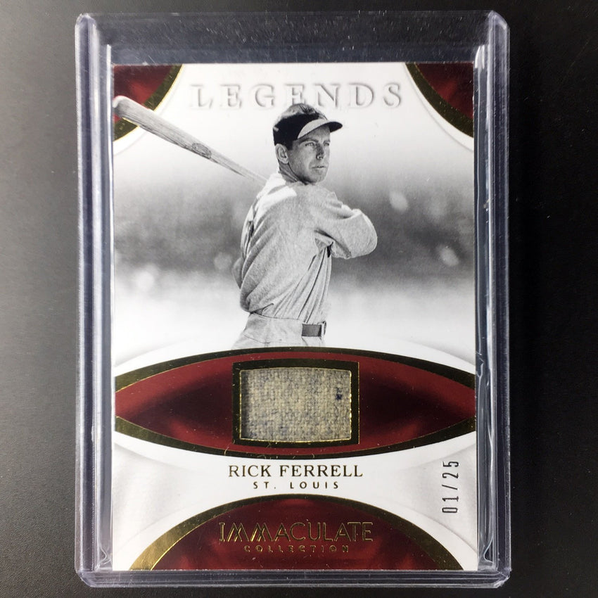 2017 Immaculate RICK FERRELL Legends Patch 1/25-Cherry Collectables