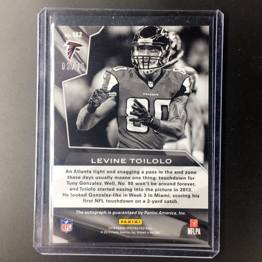 2013 Spectra LEVINE TOILOLO Rookie Gold Auto 3/10-Cherry Collectables