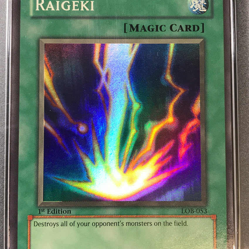 PSA 9 Raigeki - LOB-053 - Super Legend Of Blue-Eyes White Dragon 1st Ed. 268