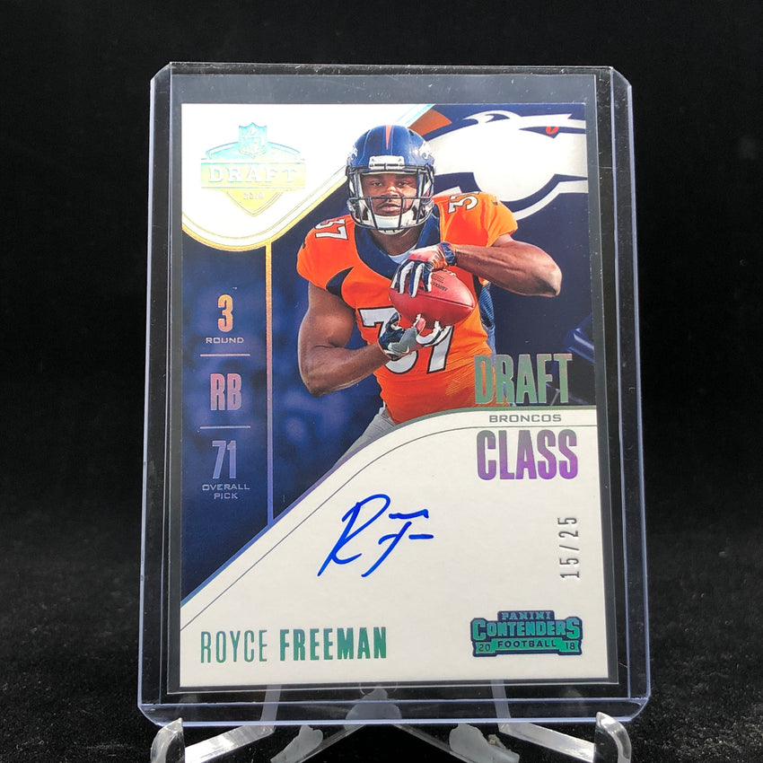2018 Contenders ROYCE FREEMAN RC Draft Class NFL Auto 15/25-Cherry Collectables