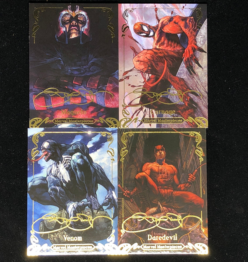 2018 Marvel Masterpieces Gold Foil Tier 1, 2, 3 - Pick Your Card-Cherry Collectables