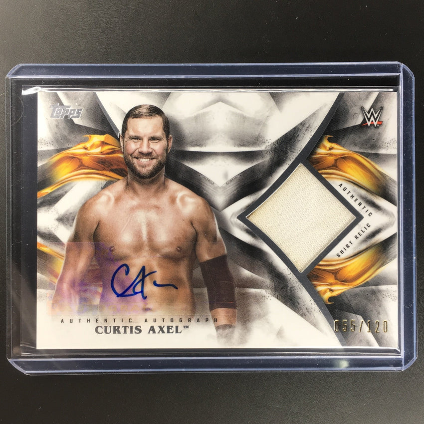2019 WWE Undisputed CURTIS AXEL Relic Auto 55/120-Cherry Collectables