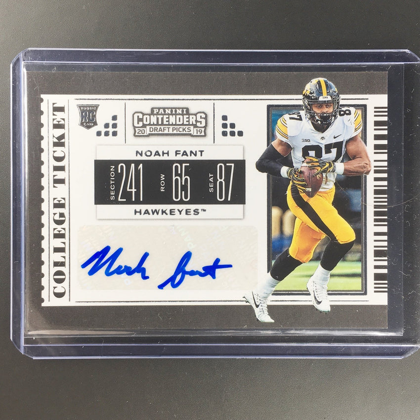 2019 Contenders Draft Picks NOAH FANT College Ticket Rookie Auto #129-Cherry Collectables