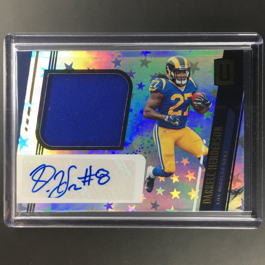 2019 Unparalled DARRELL HENDERSON Rookie Jersey Auto 47/150 Astral-Cherry Collectables