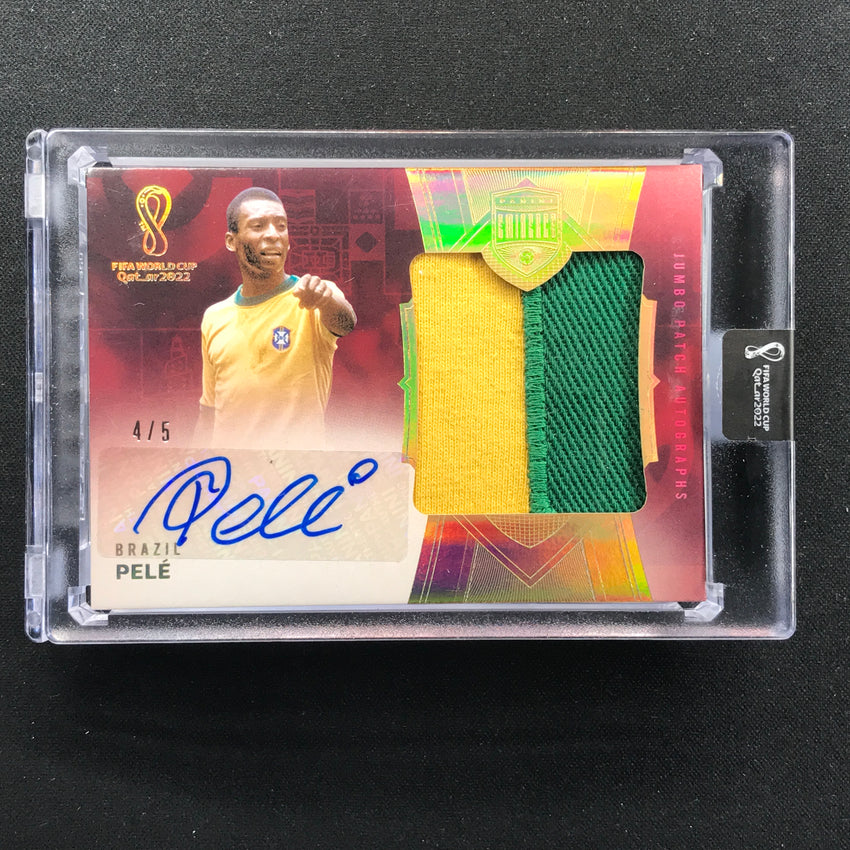 2022 Eminence World Cup Pele Jumbo Patch Auto Gold 4/5 Match Worn