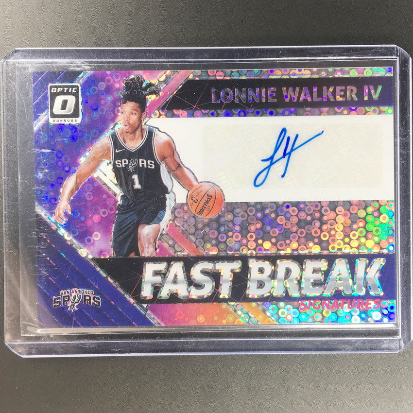 2018-19 Optic LONNIE WALKER IV Fast Break Auto #LW4-Cherry Collectables