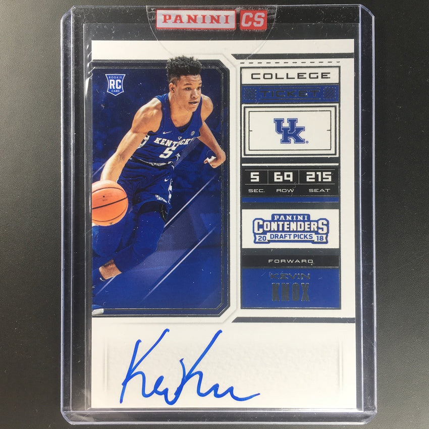 2018-19 Contenders KEVIN KNOX College Ticket Rookie Auto #61-Cherry Collectables