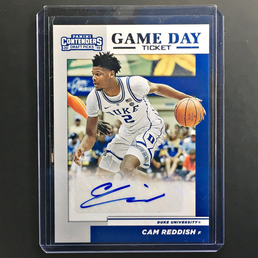 2019 Contenders Draft Picks CAM REDDISH Game Day Auto #4-Cherry Collectables