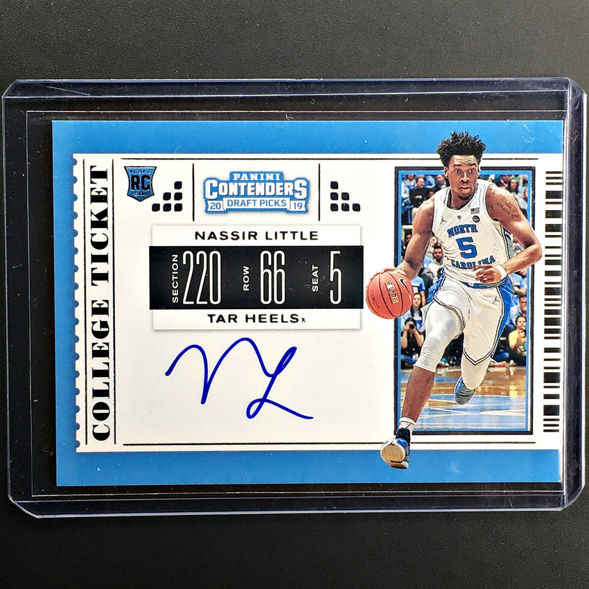 2019 Contenders Draft Picks NASSIR LITTLE College Ticket Auto #62 -2-Cherry Collectables