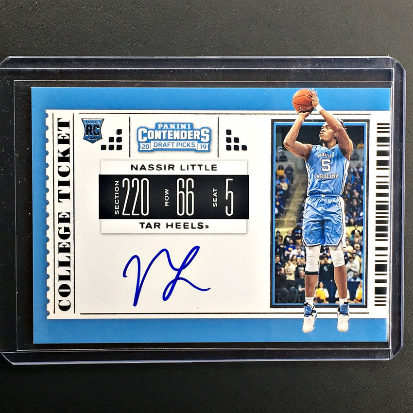 2019 Contenders Draft Picks NASSIR LITTLE College Ticket Auto #62 -3-Cherry Collectables