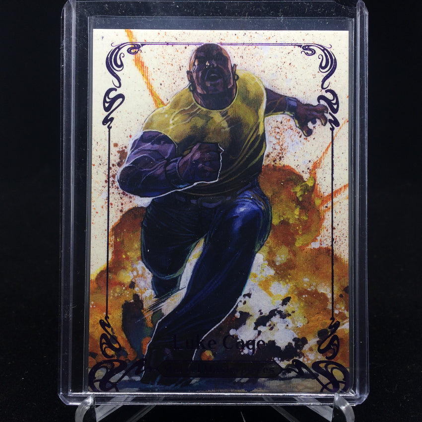 2018 Marvel Masterpieces LUKE CAGE #43 Tier 2 Purple /199-Cherry Collectables