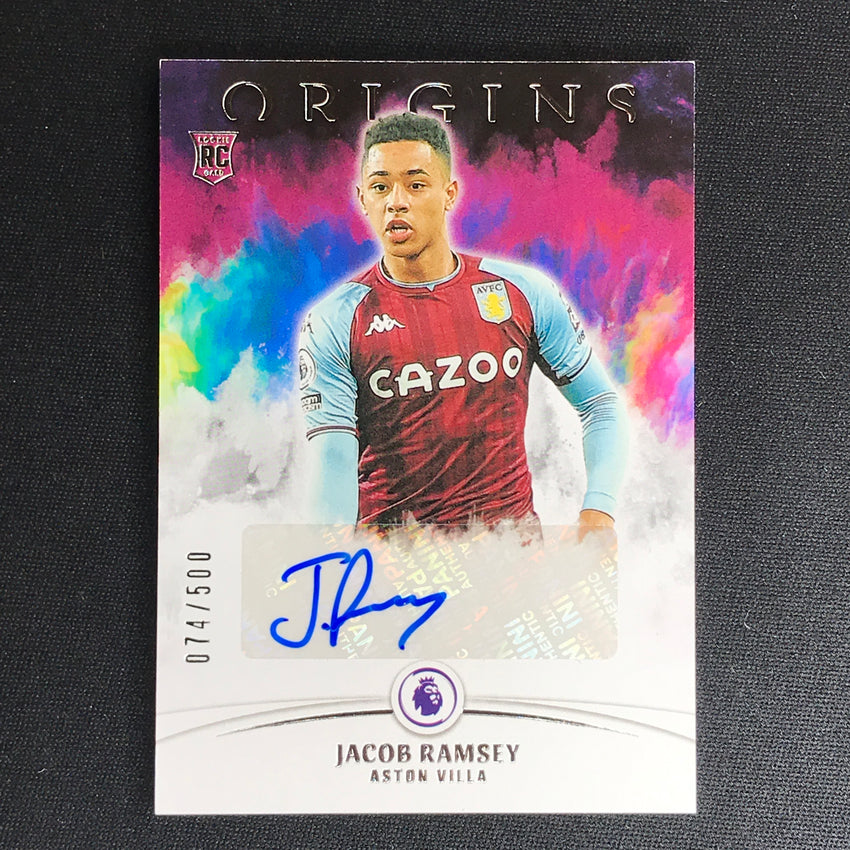 2021-22 Chronicles Epl Jacob Ramsey Origins Rookie Auto 74/500