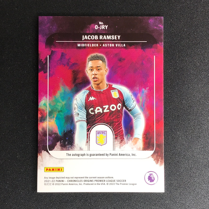 2021-22 Chronicles Epl Jacob Ramsey Origins Rookie Auto 74/500