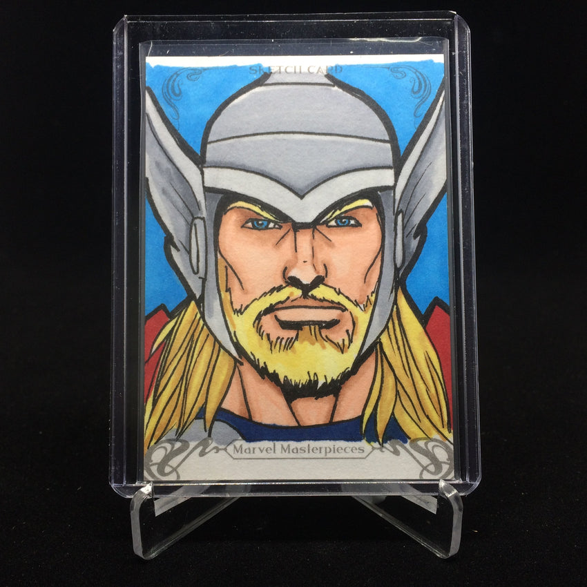 2018 Marvel Masterpieces THOR Sketch Brent Ragland 1/1-Cherry Collectables