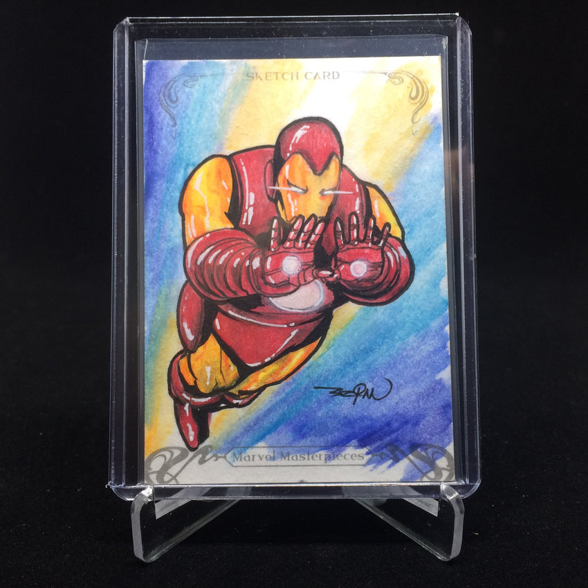 2018 Marvel Masterpieces IRON MAN Sketch 1/1-Cherry Collectables