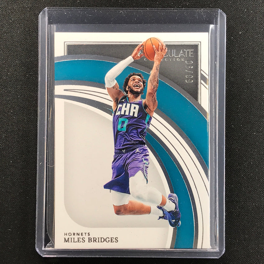 2021-22 Immaculate Miles Bridges Base Silver 6/99