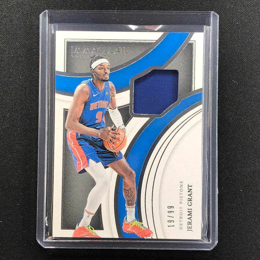 2021-22 Immaculate Jerami Grant Swatches Relic Jersey 19/99