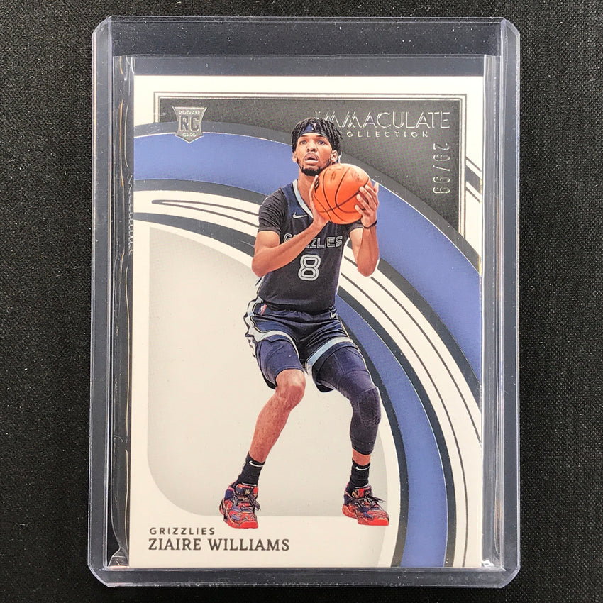 2021-22 Immaculate Ziaire Williams Rookie Base Silver 29/99