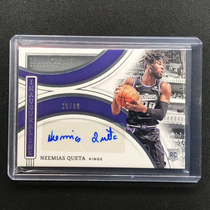 2021-22 Immaculate Neemias Queta Inaugural Ink Rookie Auto 20/99