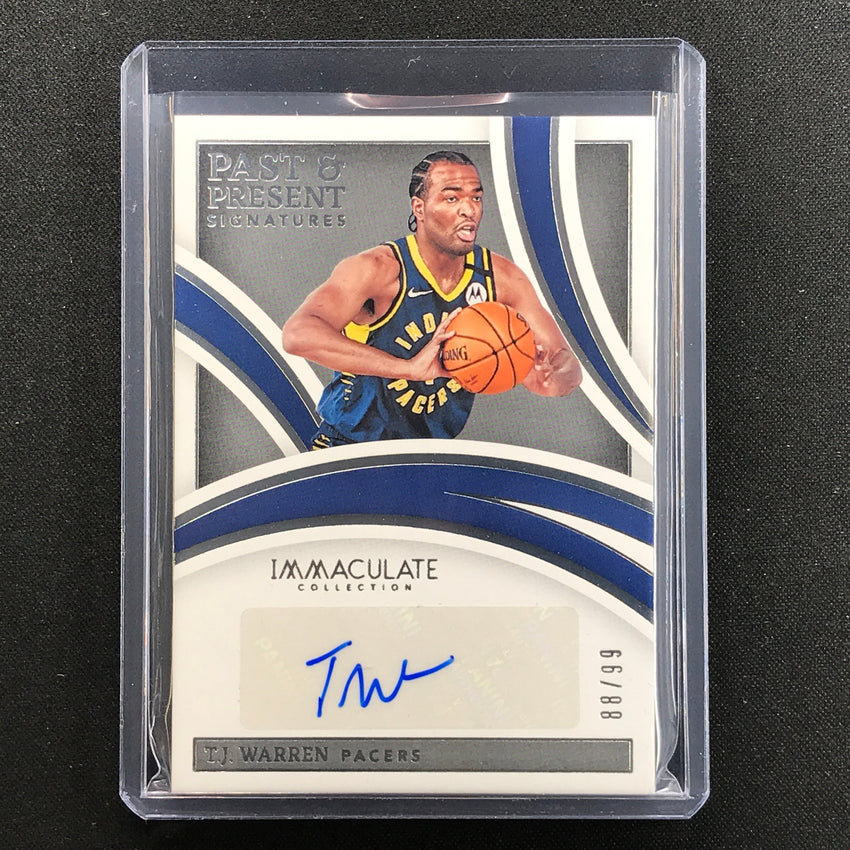 2021-22 Immaculate T.j. Warren Past And Present Signatures Auto 88/99