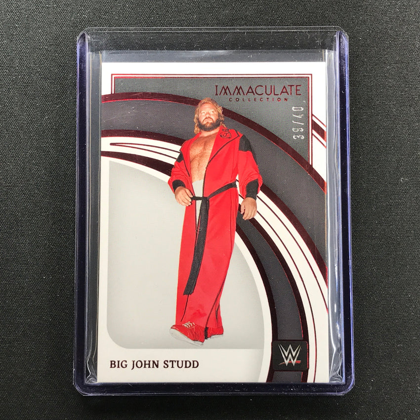 2022 Immaculate Big John Studd Base Red 39/40