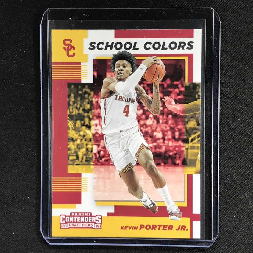 2019-20 Contenders Draft Picks KEVIN PORTER JR. School Colors Rookie #16-Cherry Collectables