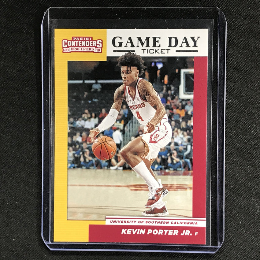2019-20 Contenders Draft Picks KEVIN PORTER JR. Game Day Ticket Rookie #16-Cherry Collectables