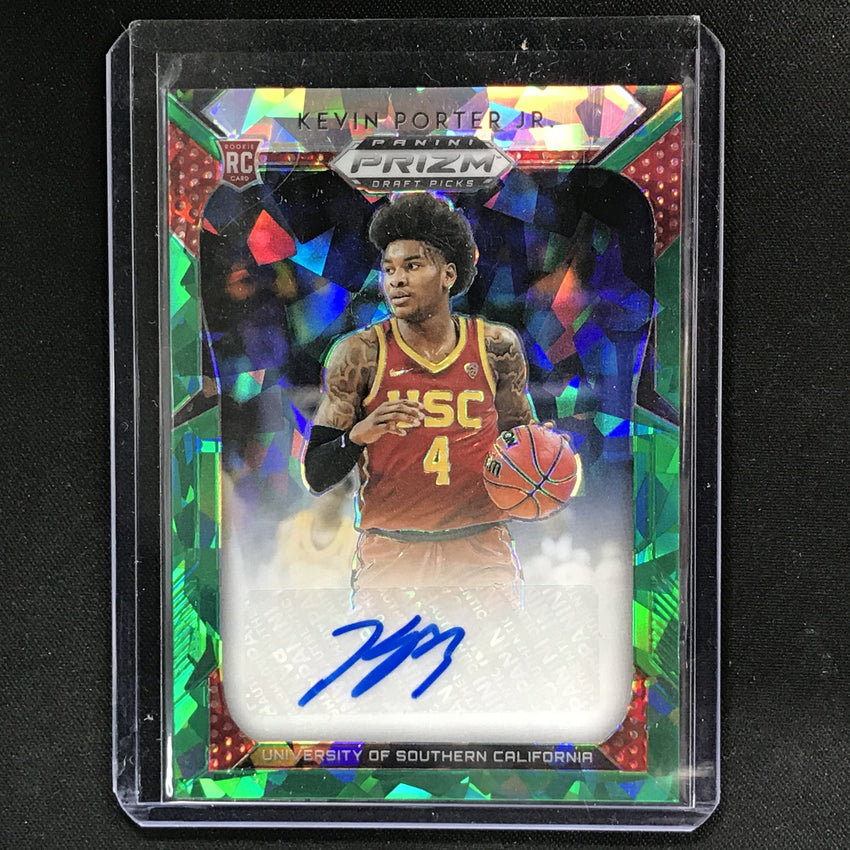 2019-20 Prizm Draft Picks KEVIN PORTER JR. Rookie Green Ice FOTL Auto 12/18-Cherry Collectables