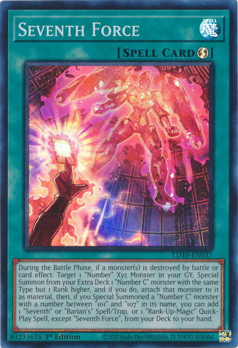 Seventh Force - LD10-EN037 - Super Rare 1st Edition