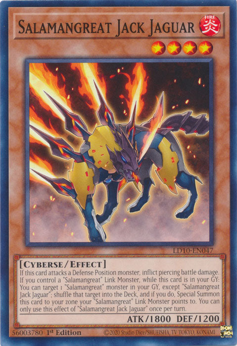 Salamangreat Jack Jaguar - LD10-EN047 - Common 1st Edition