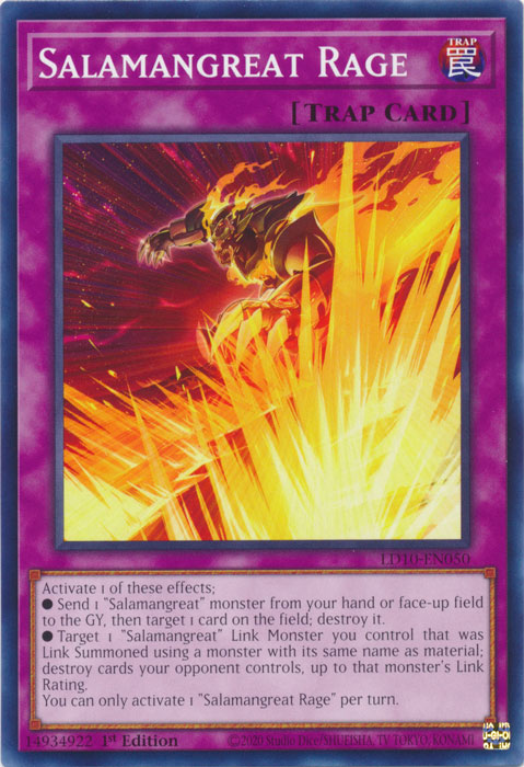 Salamangreat Rage - LD10-EN050 - Common 1st Edition