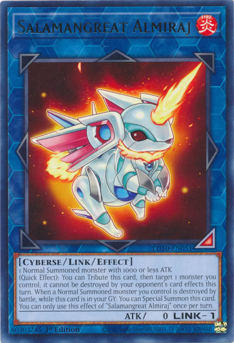 Salamangreat Almiraj - LD10-EN051 - Rare 1st Edition