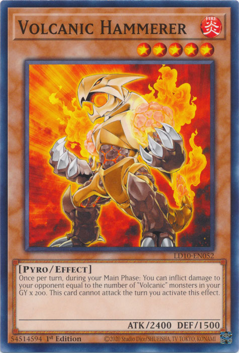 Volcanic Hammerer - LD10-EN052 - Common 1st Edition