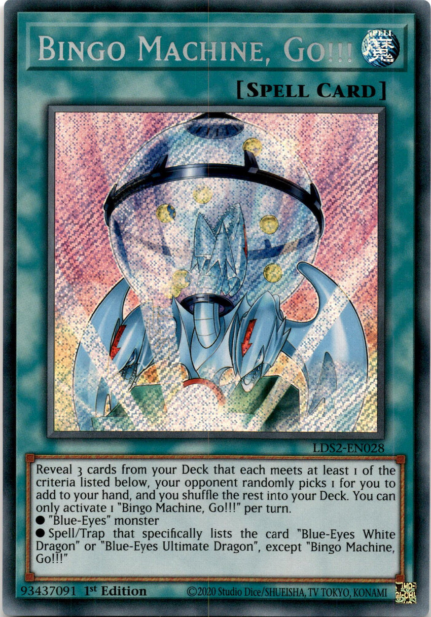 Bingo Machine, Go!!! - LDS2-EN028 - Secret Rare 1st Edition-Cherry Collectables