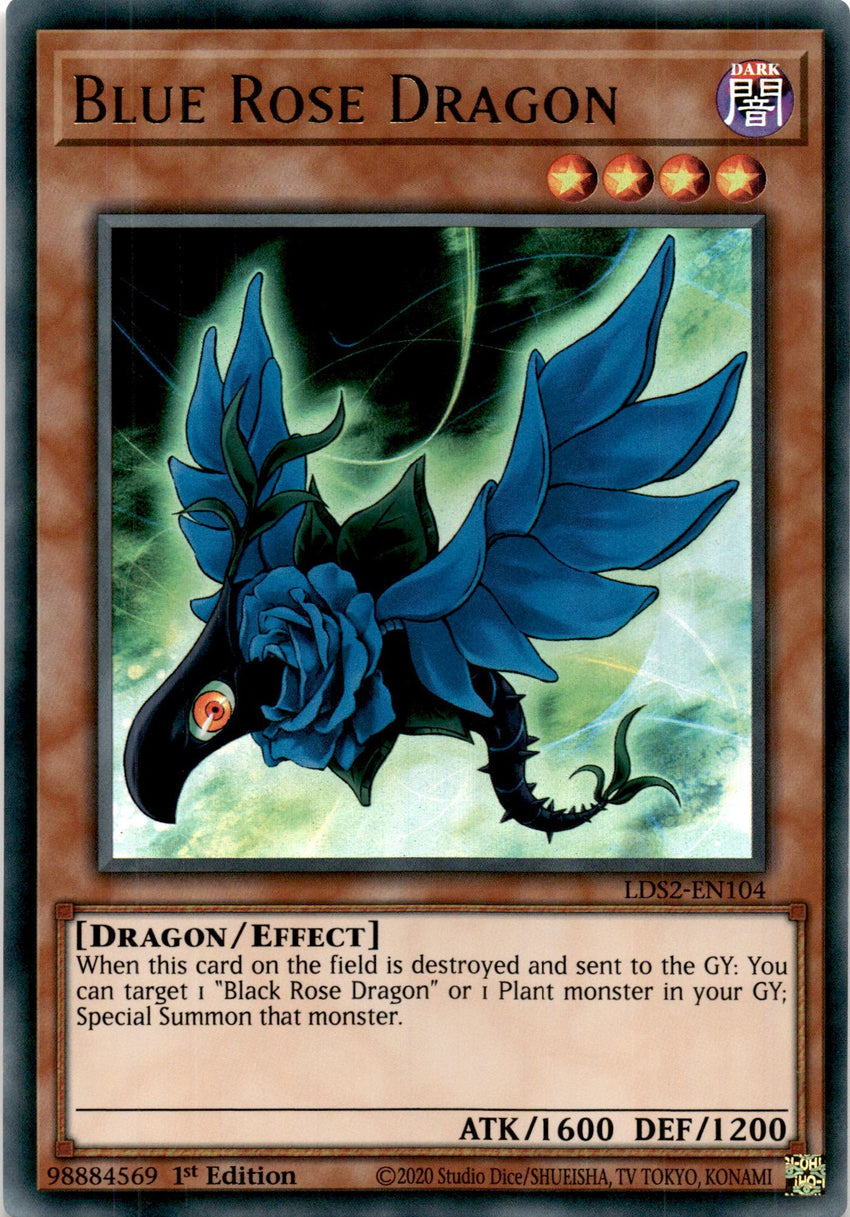 PURPLE Blue Rose Dragon - LDS2-EN104 - Ultra 1st Edition-Cherry Collectables