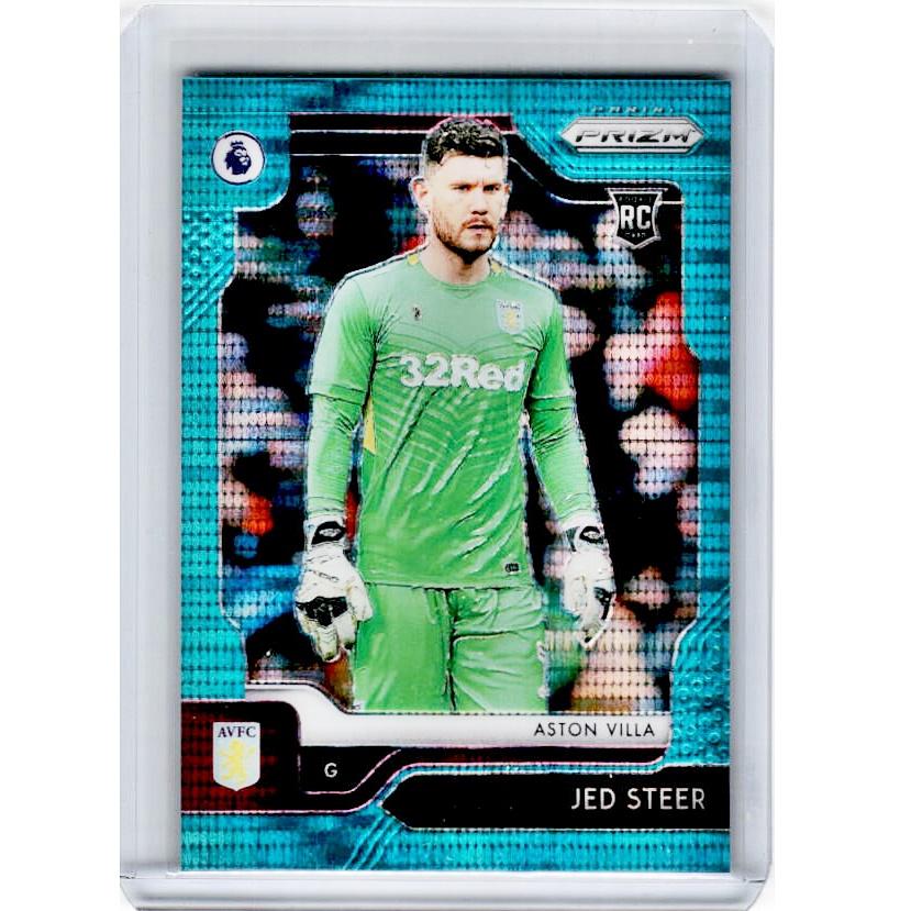 2019-20 Prizm EPL Breakaway Soccer JED STEER Rookie Teal Prizm 2/35-Cherry Collectables
