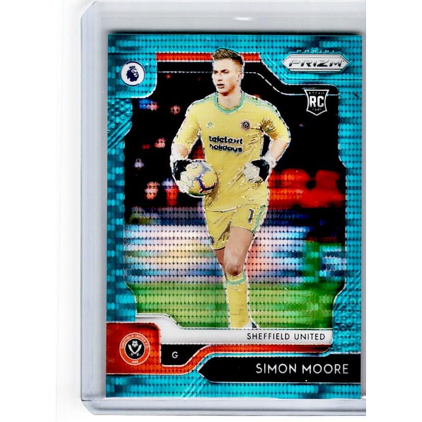 2019-20 Prizm EPL Breakaway Soccer SIMON MOORE Rookie Teal Prizm 19/35-Cherry Collectables