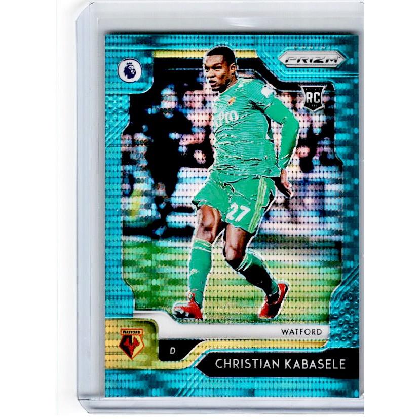2019-20 Prizm EPL Breakaway Soccer CHRISTIAN KABASELE Rookie Teal Prizm 17/35-Cherry Collectables