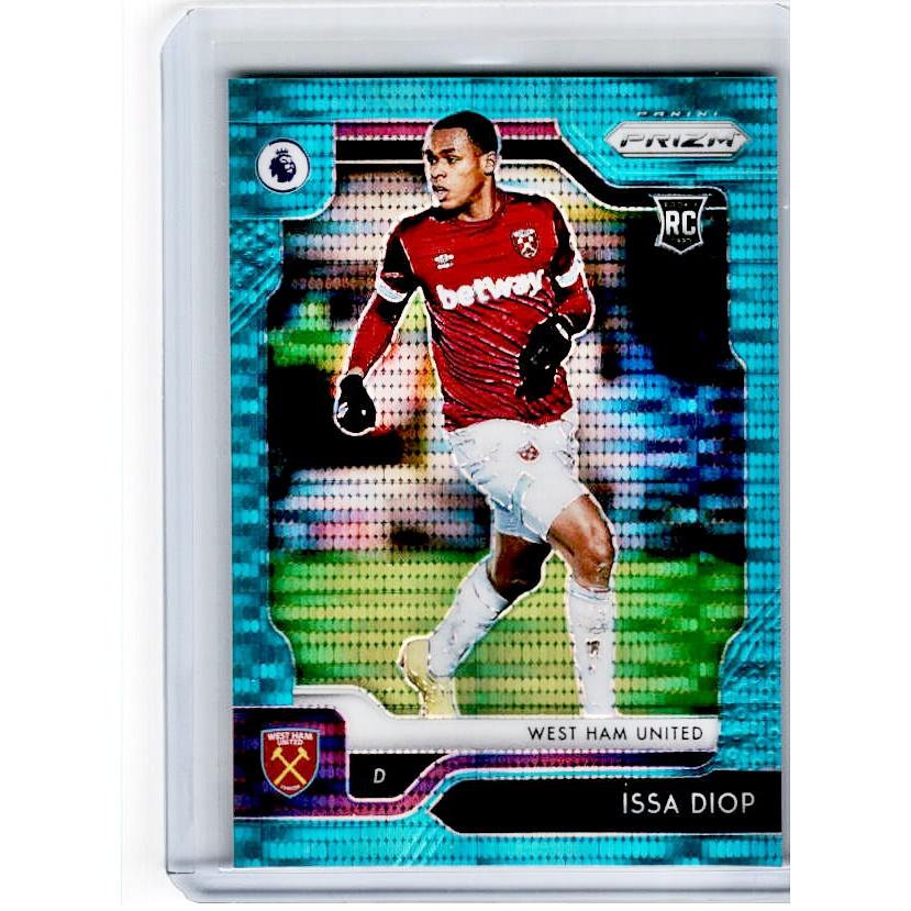 2019-20 Prizm EPL Breakaway Soccer ISSA DIOP Rookie Teal Prizm 21/35-Cherry Collectables