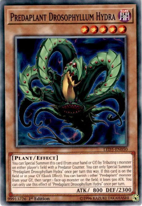 Predaplant Drosophyllum Hydra - LED5-EN050 - Common 1st Edition-Cherry Collectables