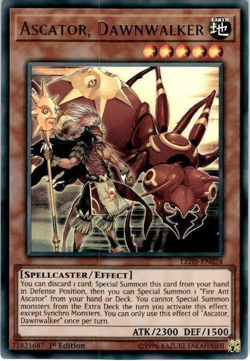 Ascator, Dawnwalker - LED5-EN024 - Ultra Rare 1st Edition-Cherry Collectables