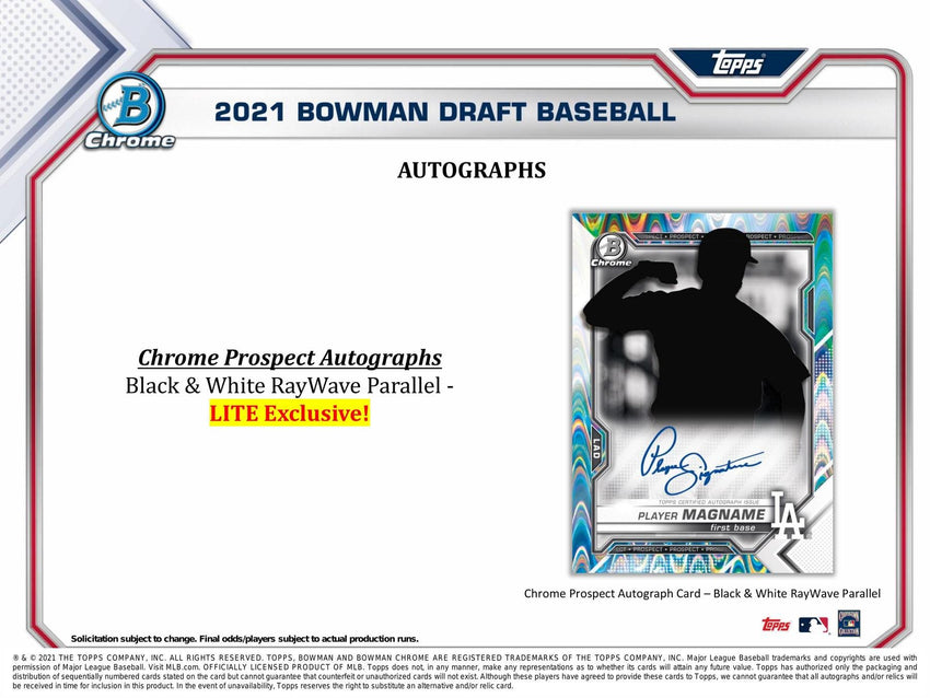 2021 Bowman Draft Baseball Hobby LITE Box