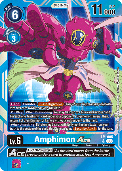 Amphimon ACE LM-005 - Super Rare BT15 Exceed Apocalypse