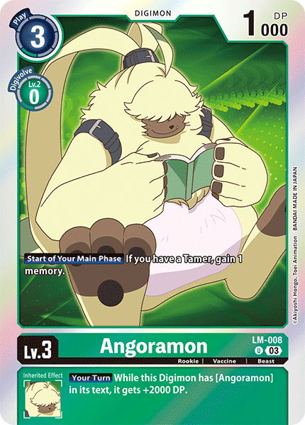 Angoramon LM-008 - Uncommon BT15 Exceed Apocalypse